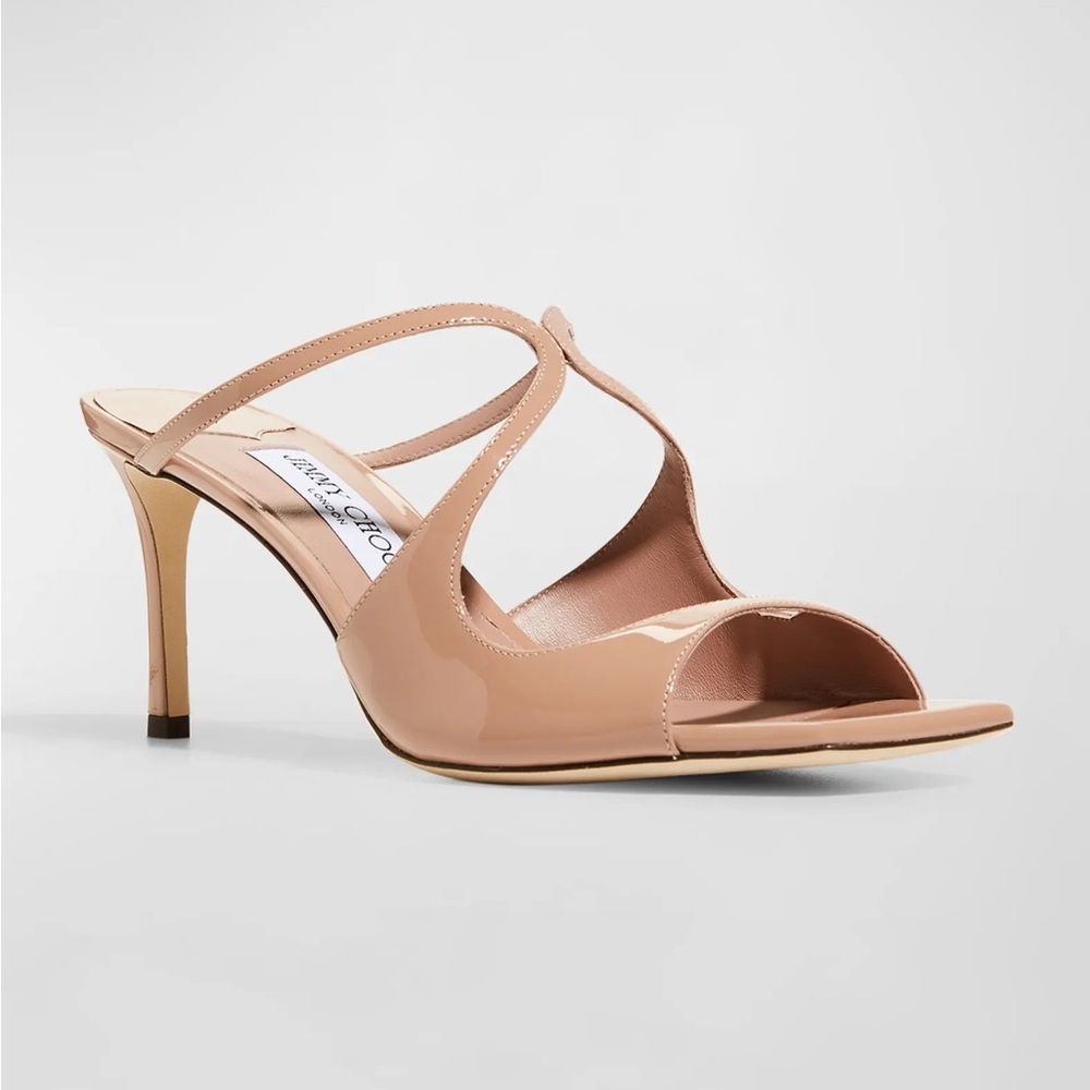 Jimmy Choo Anise 75 Patent Nude, Size 40